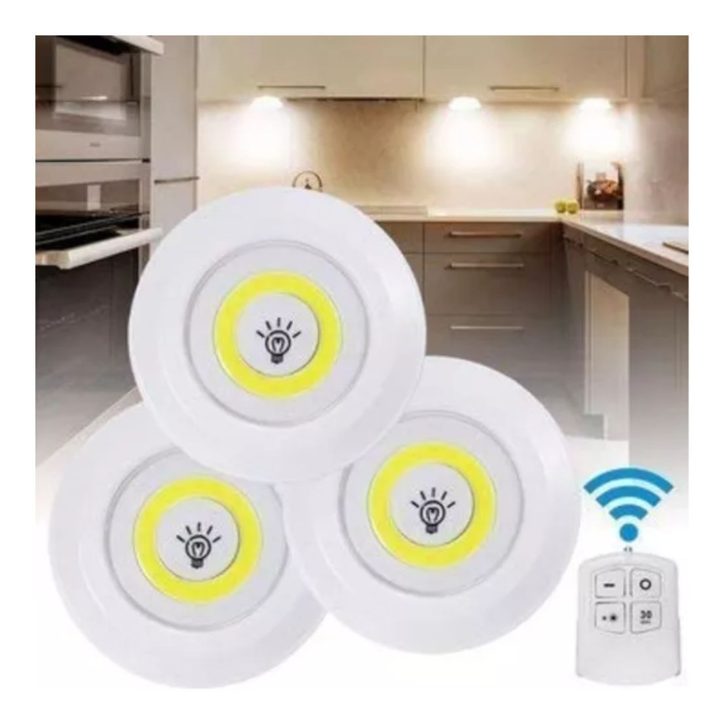 Luz led x 3 inalámbrica